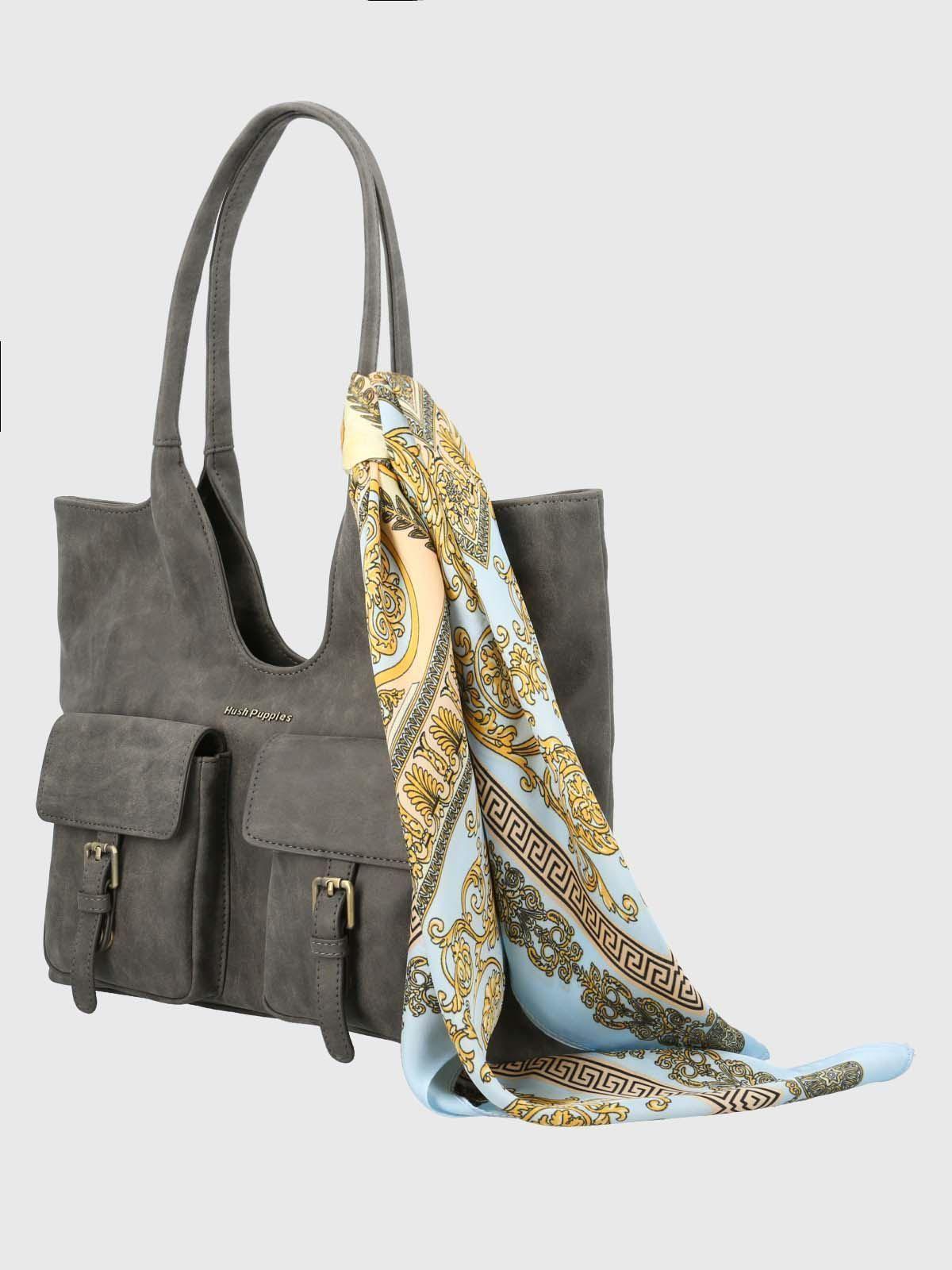 Cartera Ecocuero Mujer Donna Bag Gris-1