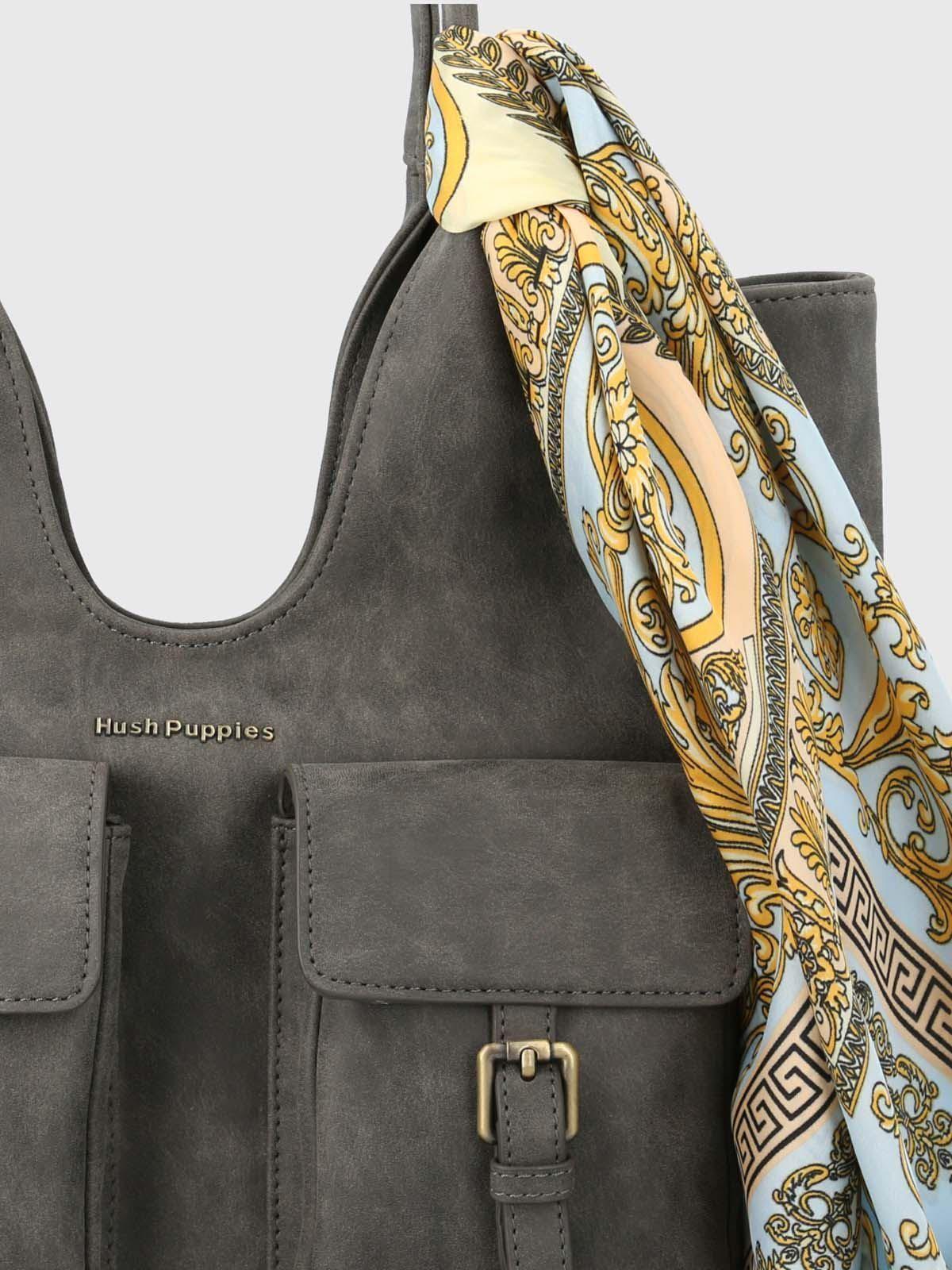Cartera Ecocuero Mujer Donna Bag Gris-3