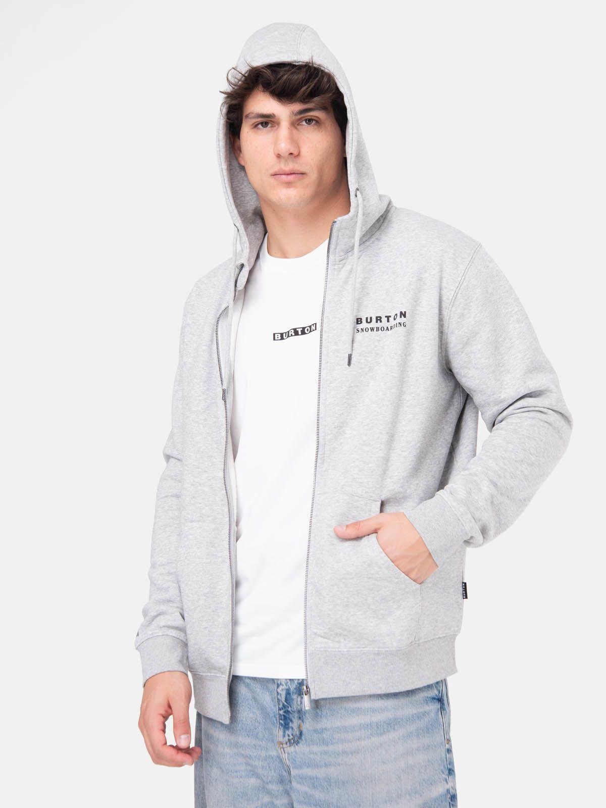 Poleron Hombre Landmark Full Zip Gris Claro -1