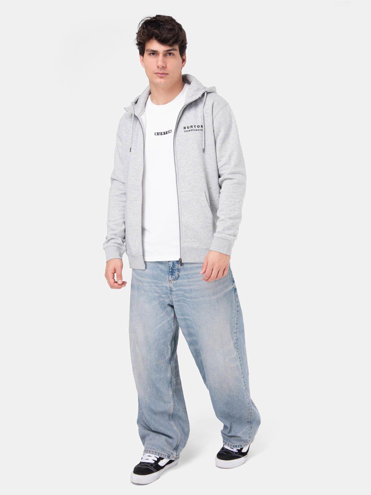 Poleron Hombre Landmark Full Zip Gris Claro -6
