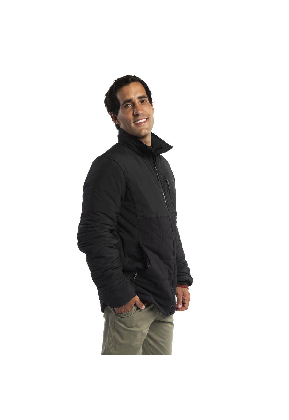 Parka Hombre Zipper Block Negro-1