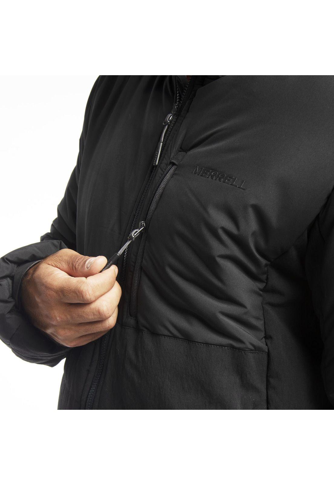 Parka Hombre Zipper Block Negro-3