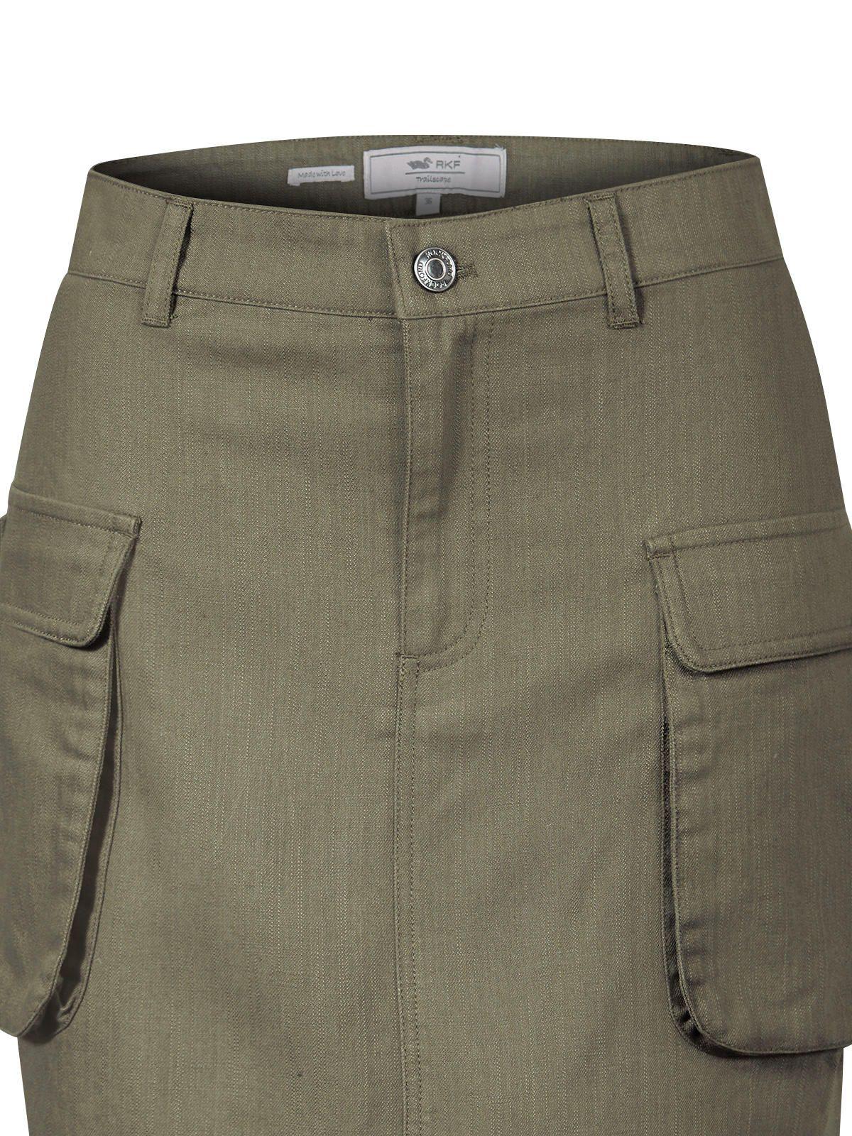 Falda Algodón Orgánico Verde Sandal Mujer -3