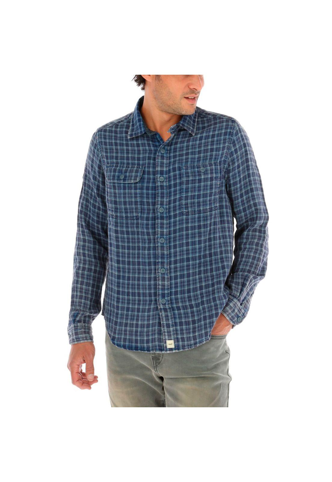 Camisa Doble Rockford Azul-0