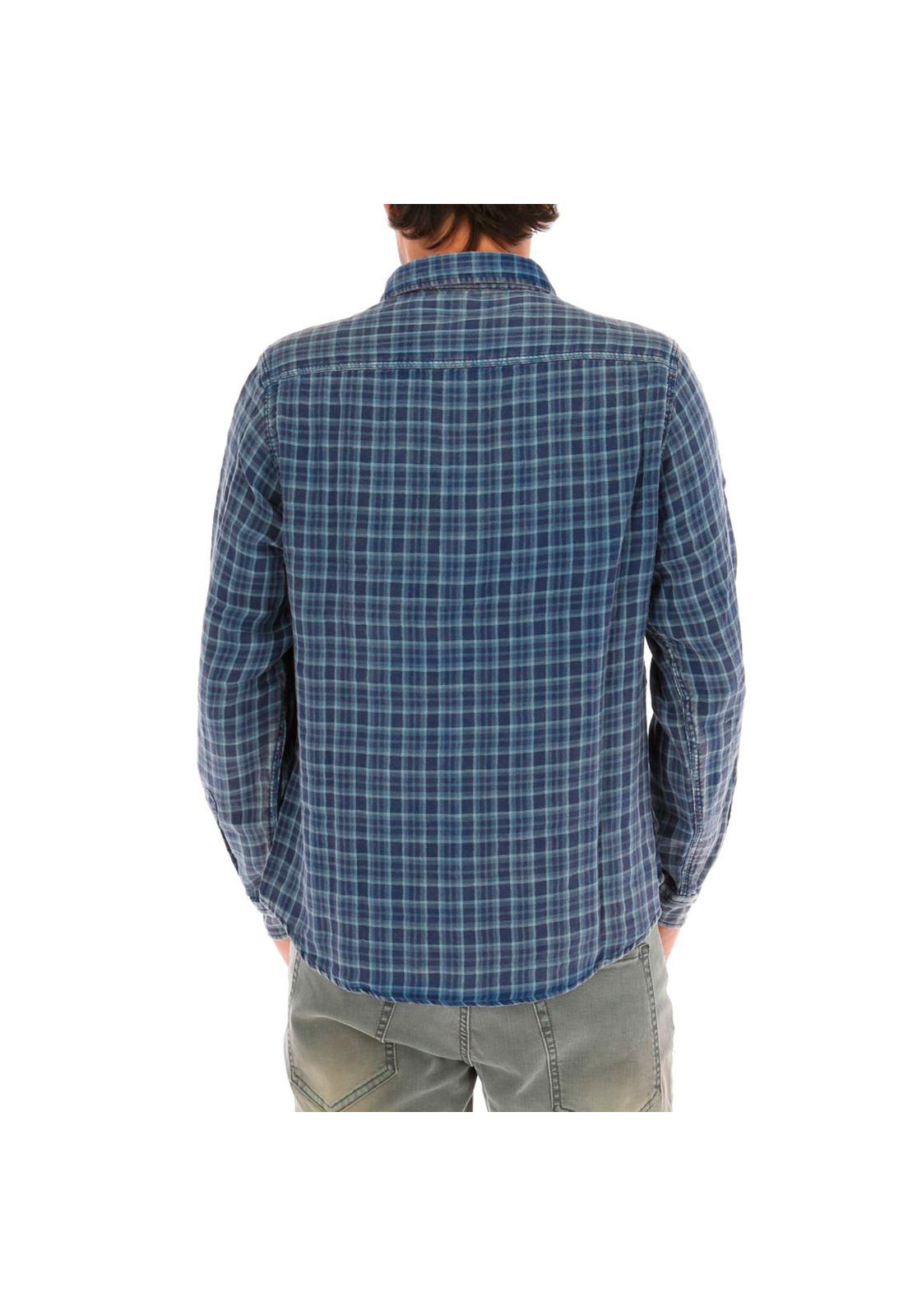 Camisa Doble Rockford Azul-1