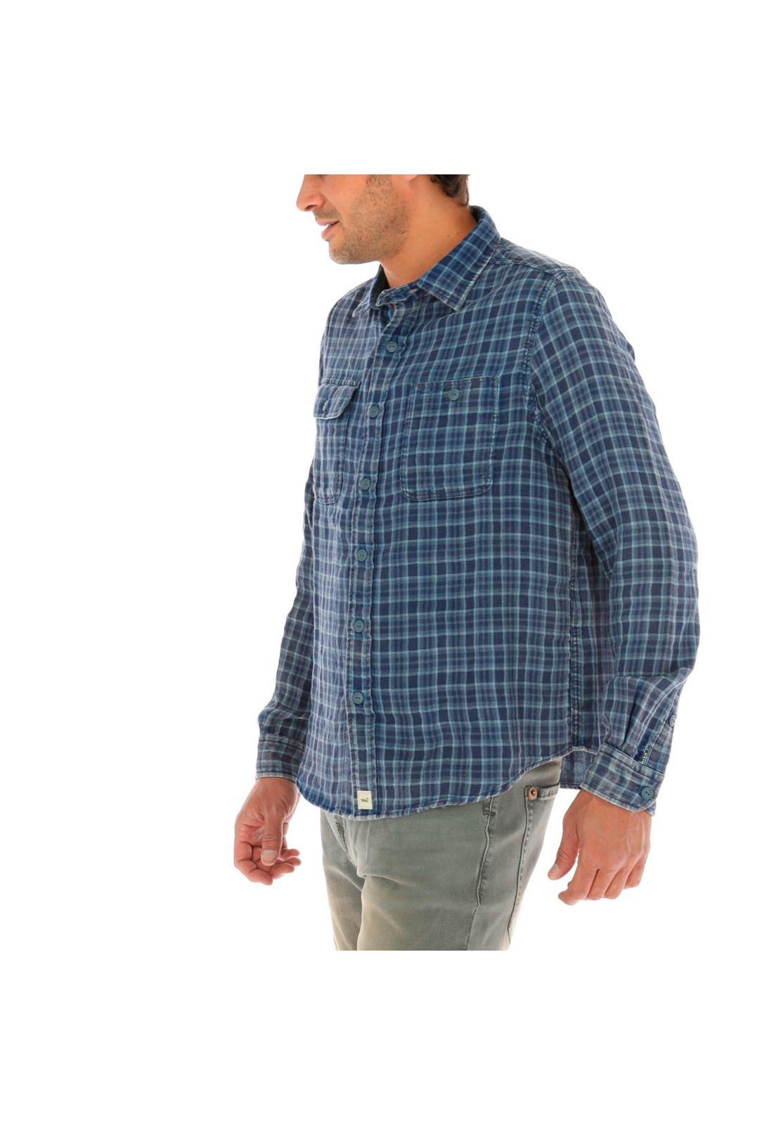 Camisa Doble Rockford Azul-2