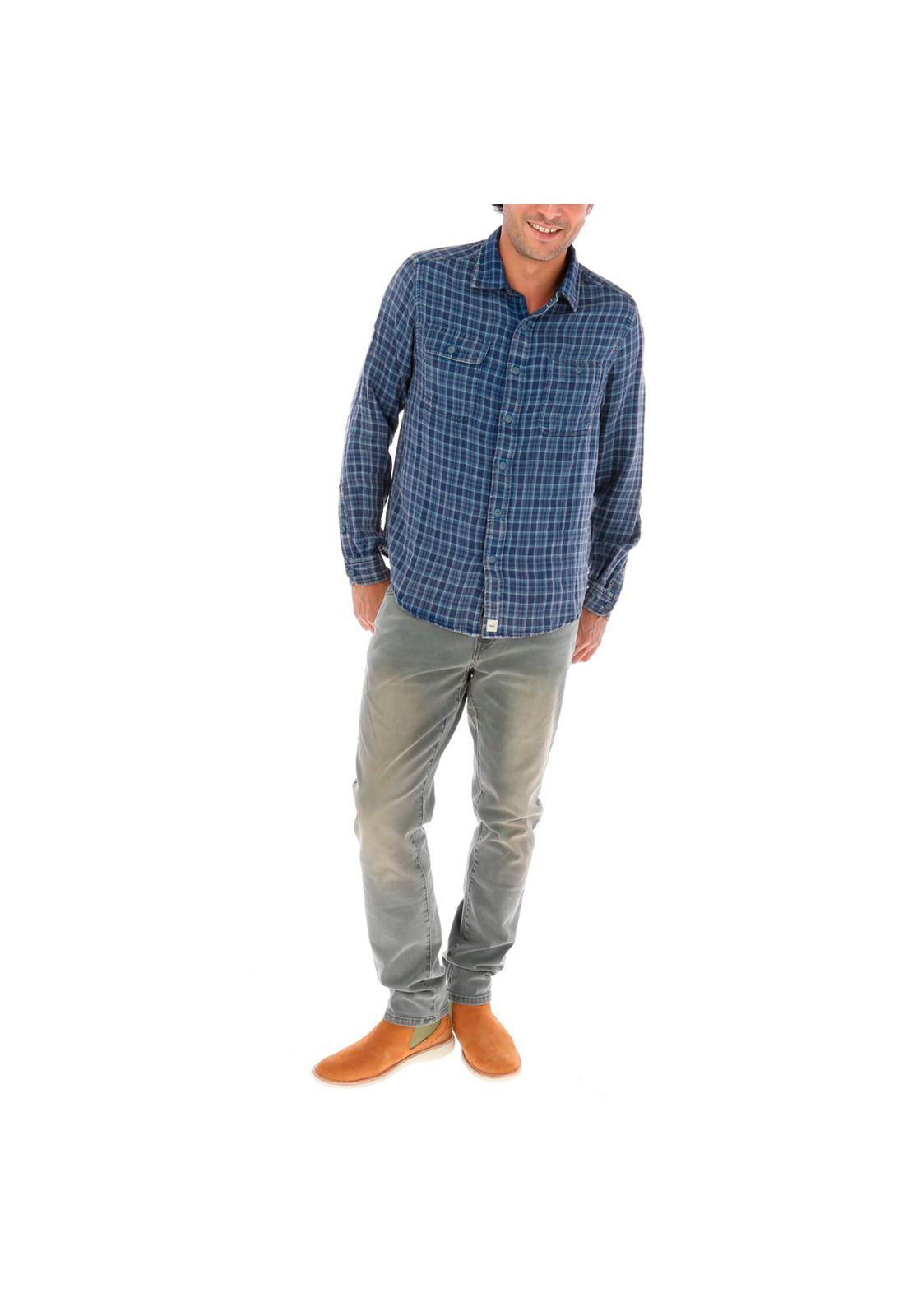 Camisa Doble Rockford Azul-4