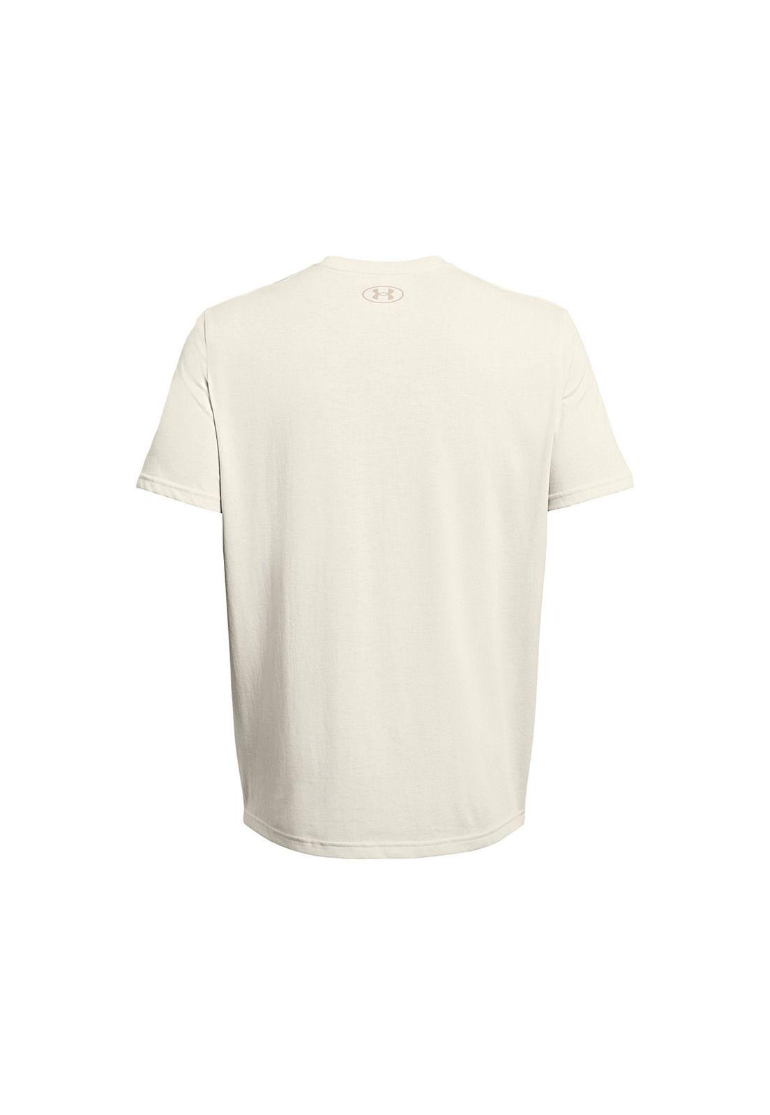 Polera UA Stacked hombre Blanco-1
