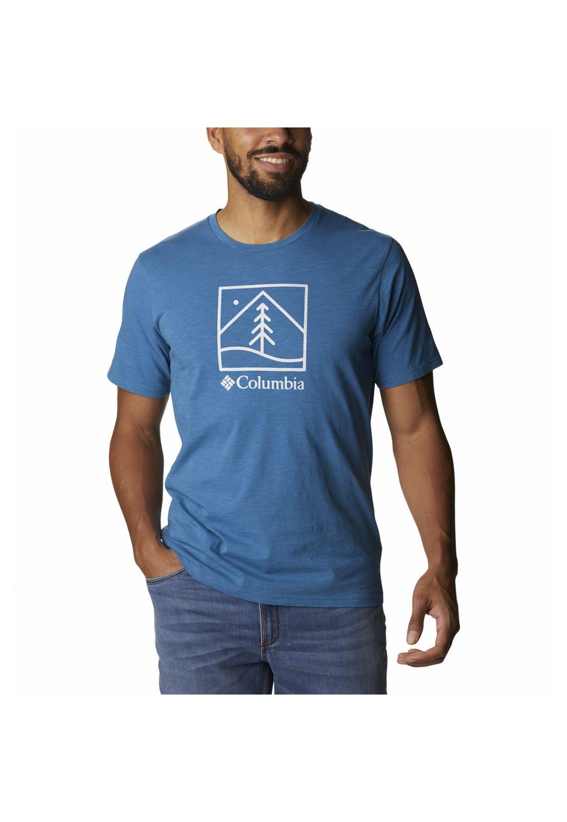 Polera M/C Hombre Break It Down Ss Tee Azul-0