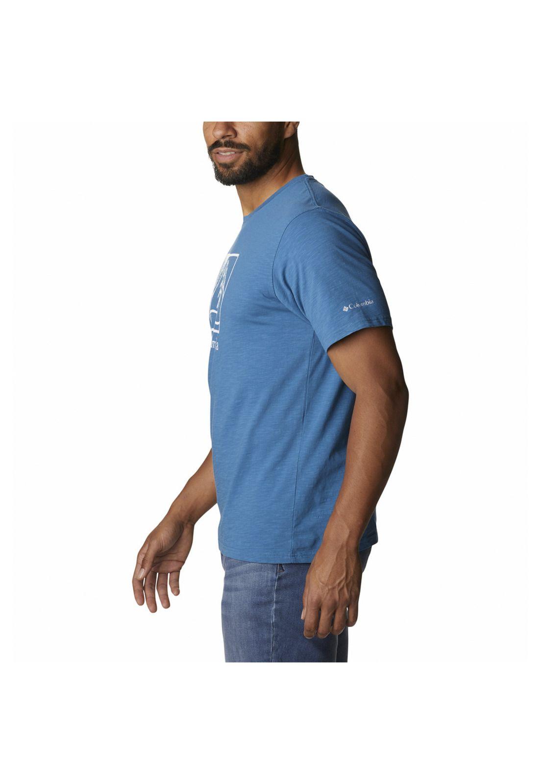 Polera M/C Hombre Break It Down Ss Tee Azul-1
