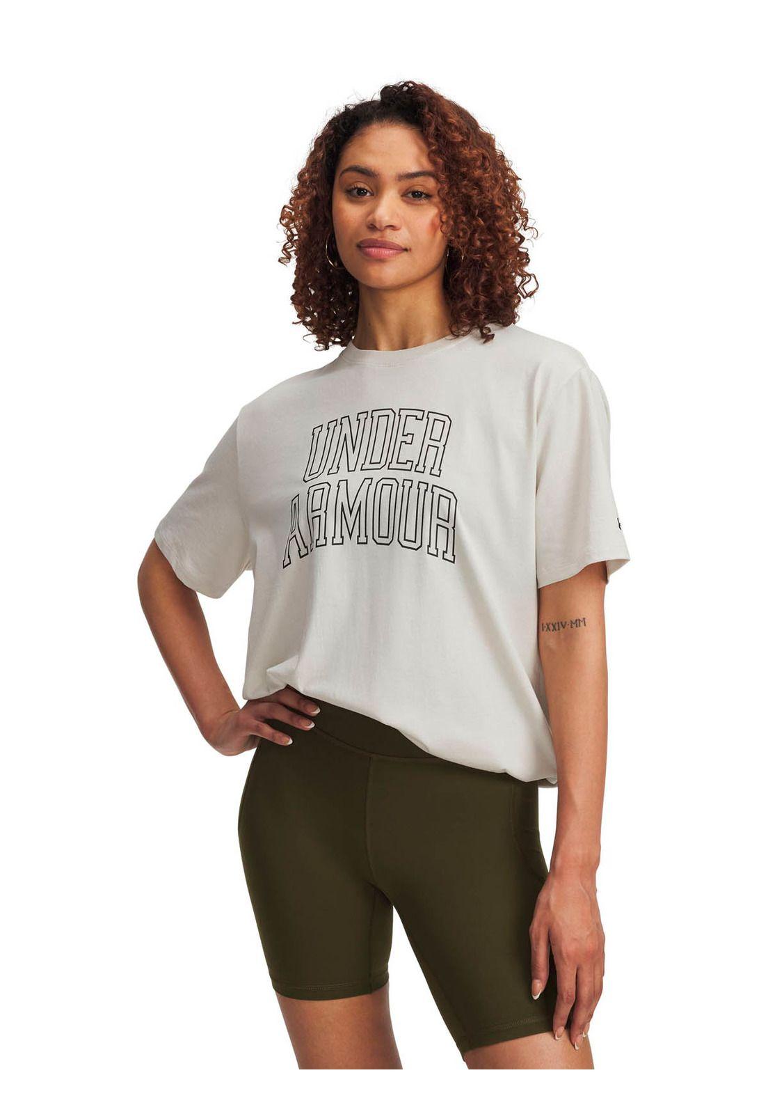 Polera Manga Corta Lifetsyle mujer Rival Oversized blanco -0