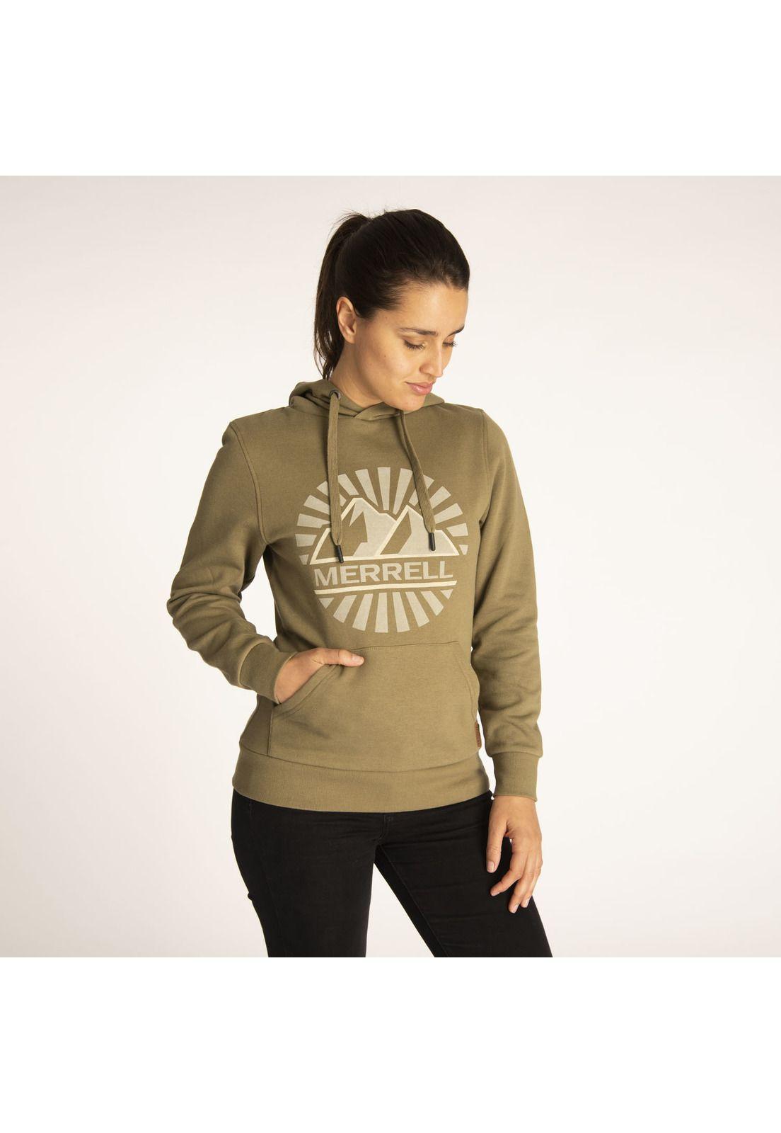 Polerón Mujer Classic Hoodie Verde-1