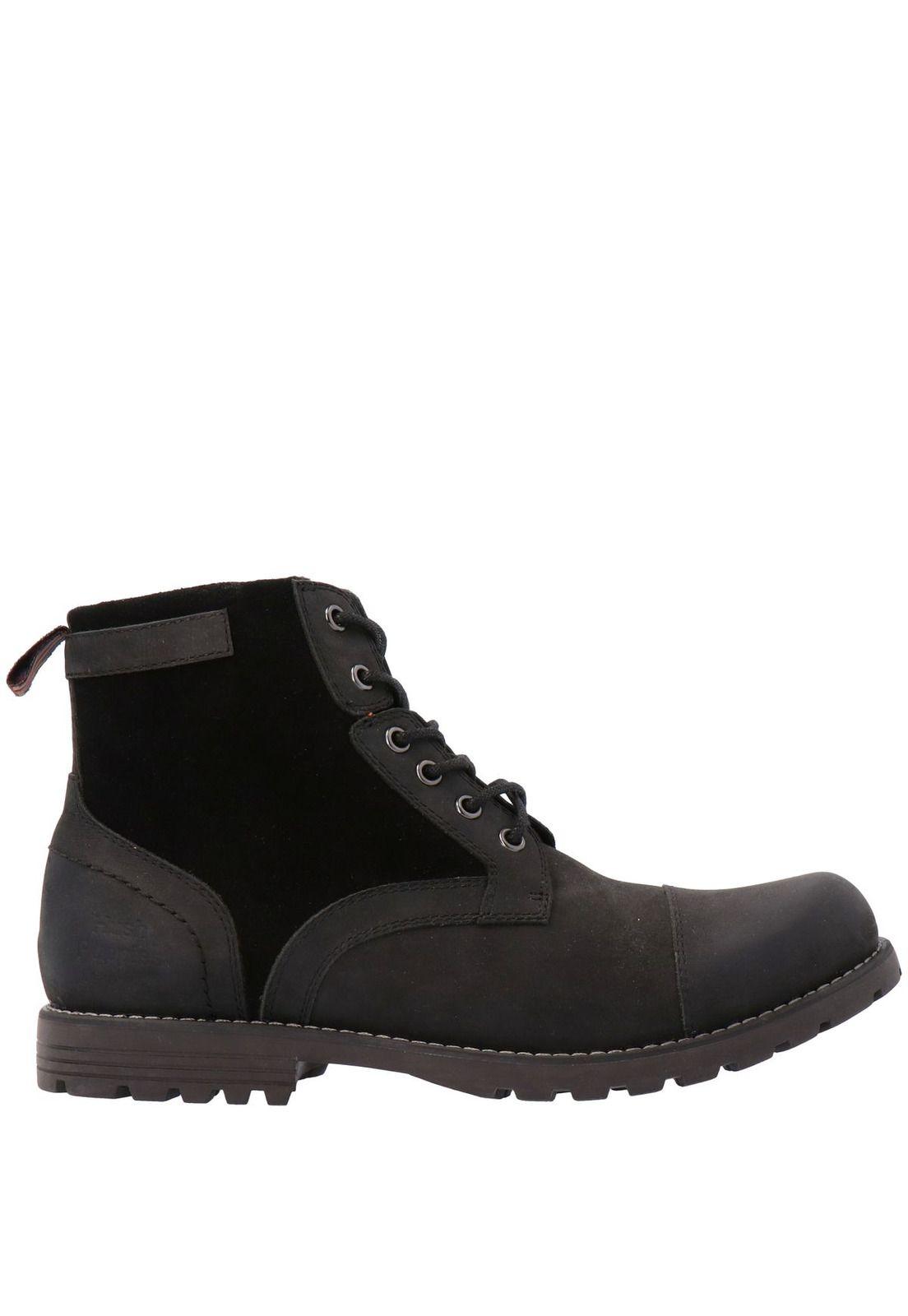 Botin Cuero Hombre Thunder Ii Negro-1