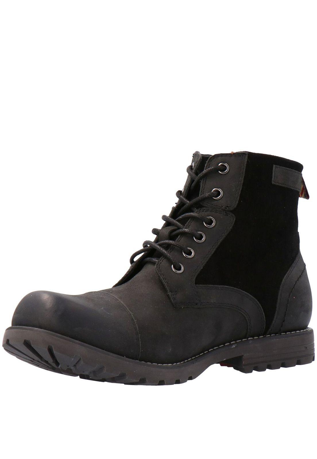 Botin Cuero Hombre Thunder Ii Negro-3