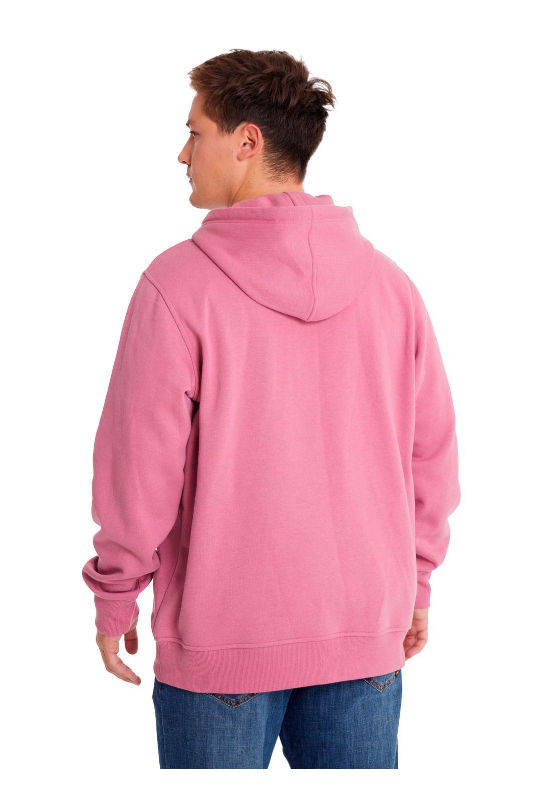 Polerón Unisex Fleece Cat Logo Pullover Rosado-3