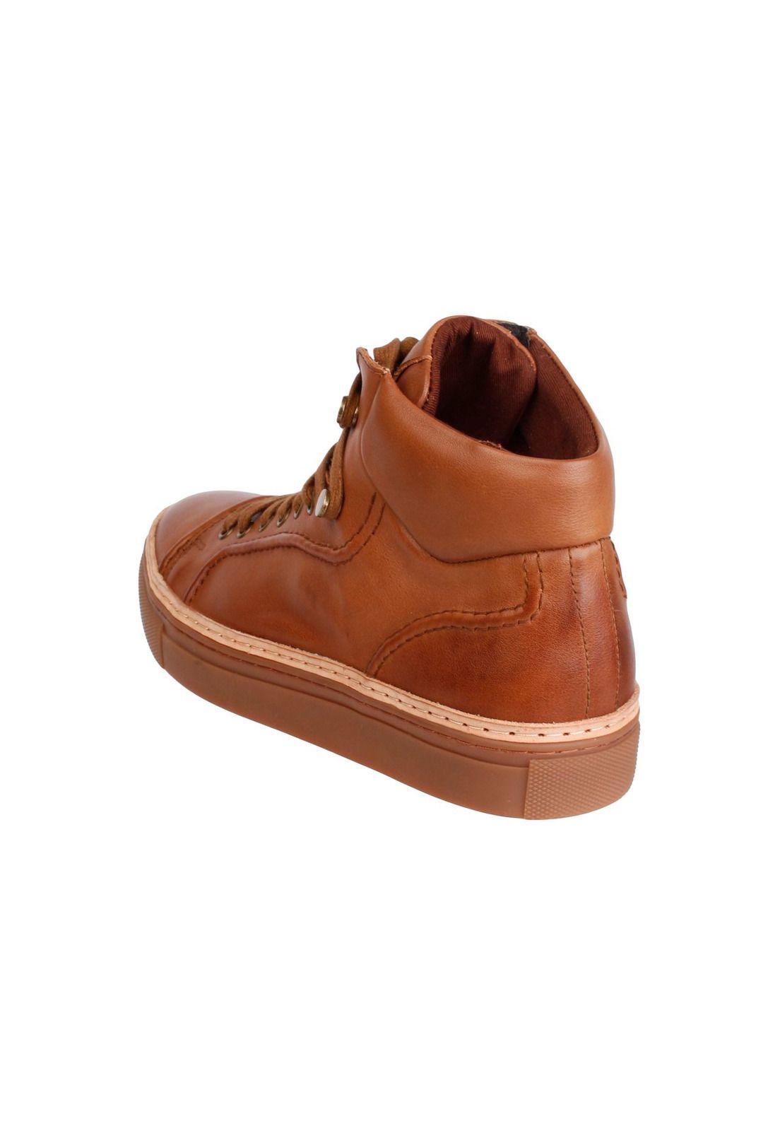 Botin Cuero Pinnacle Café-4