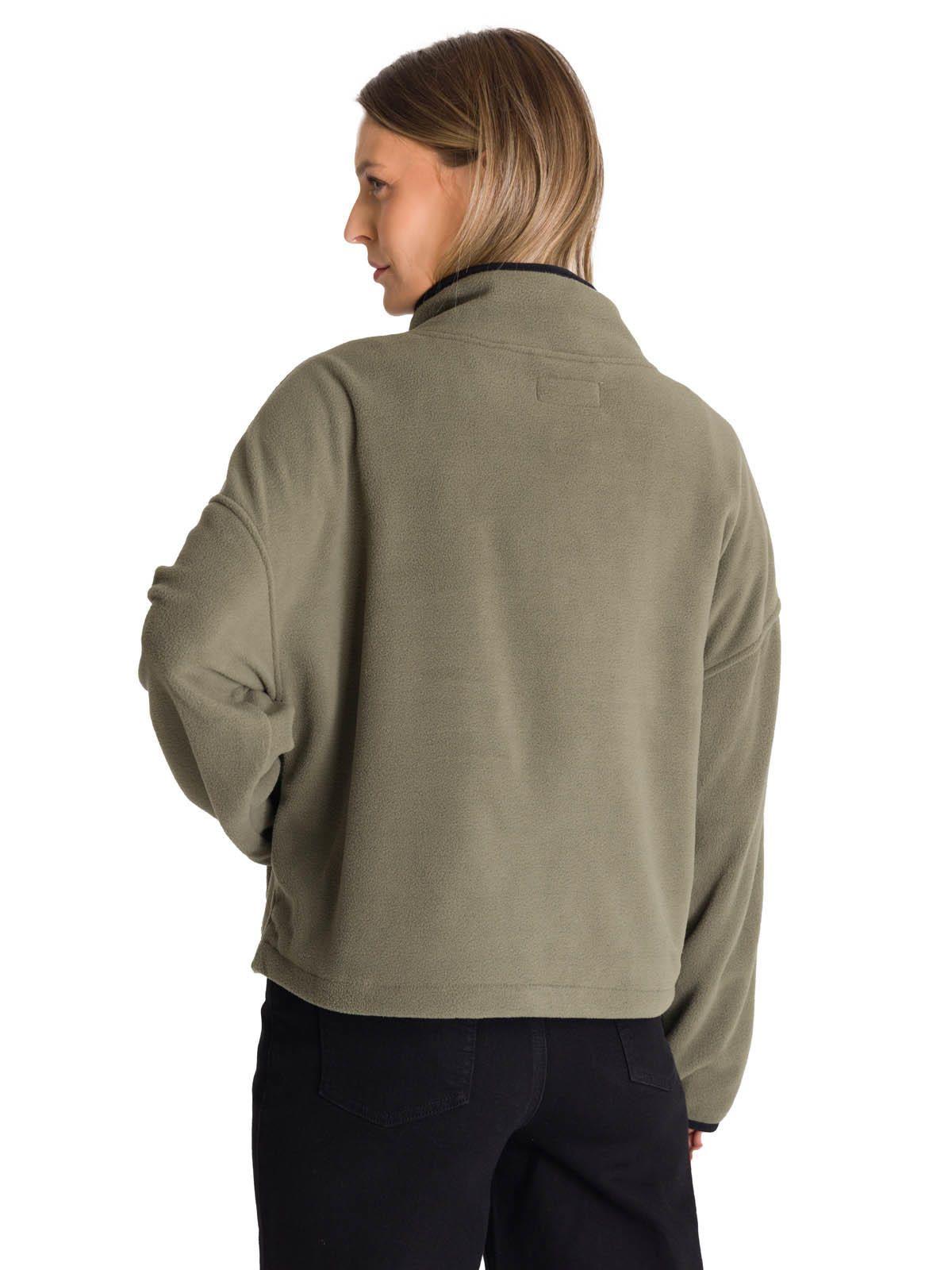 Polar Fleece Mujer Boxy Oversized Verde-3