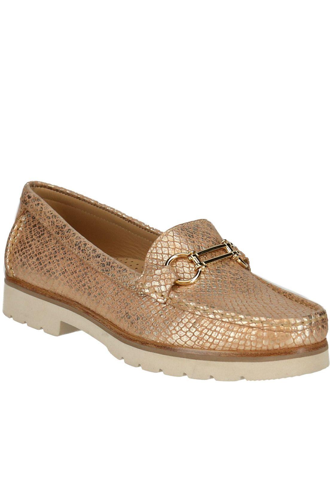 Zapato Cuero Morian Dorado-0