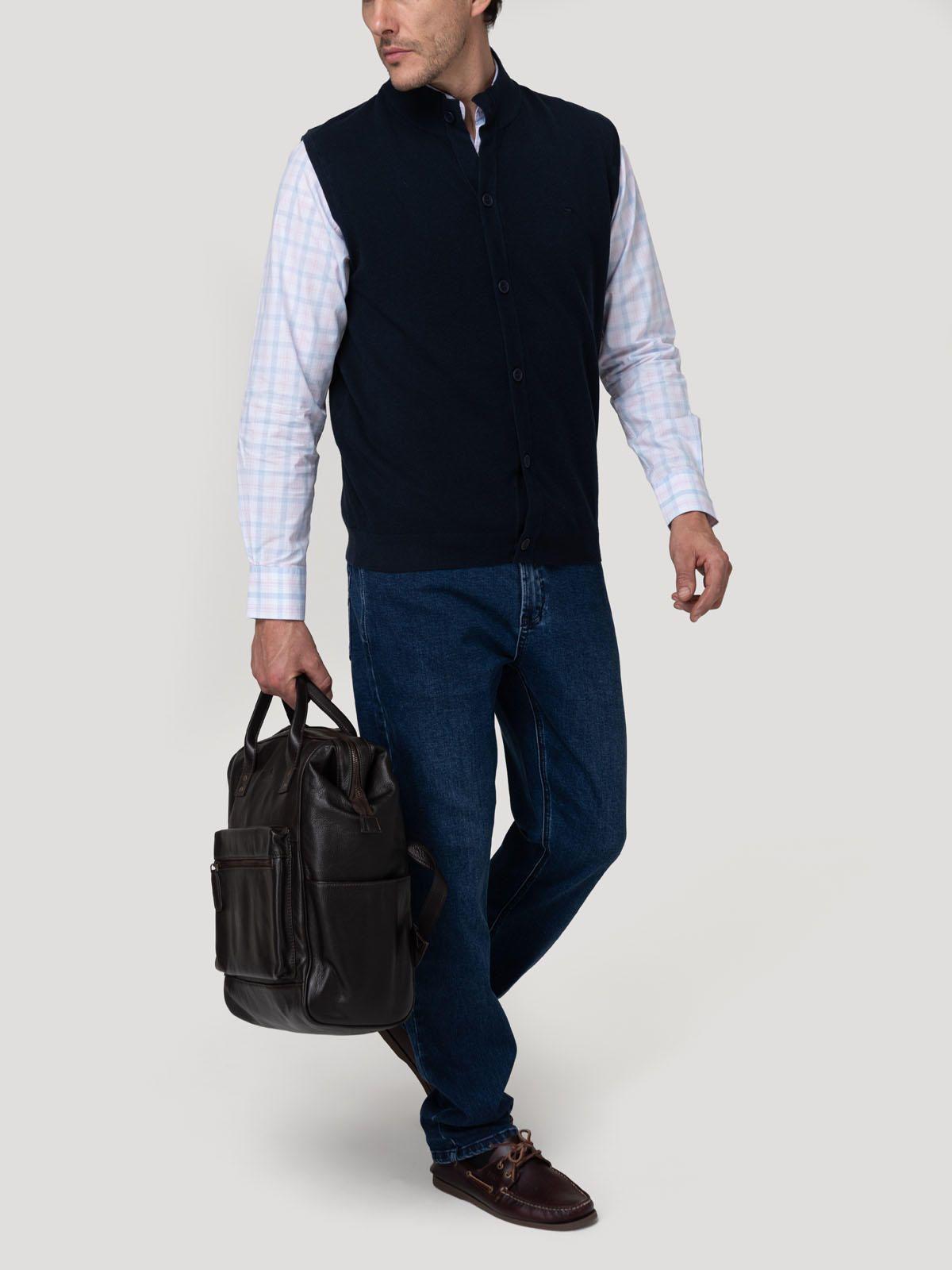 Sweater Algodón Orgánico Hombre Vera Azul-8