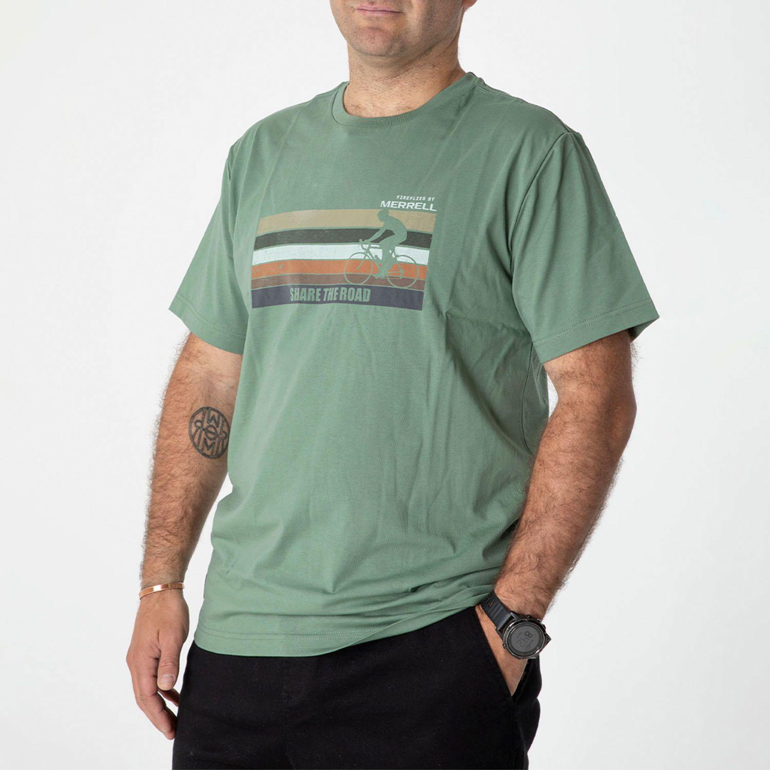 Polera Hombre Fireflies Verde-3