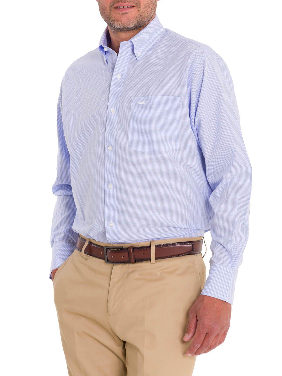 Camisa Cuello Button-Down Hombre WF Blanco-6