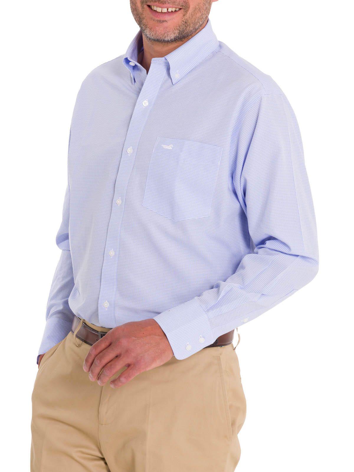 Camisa Cuello Button-Down Hombre WF Blanco-7