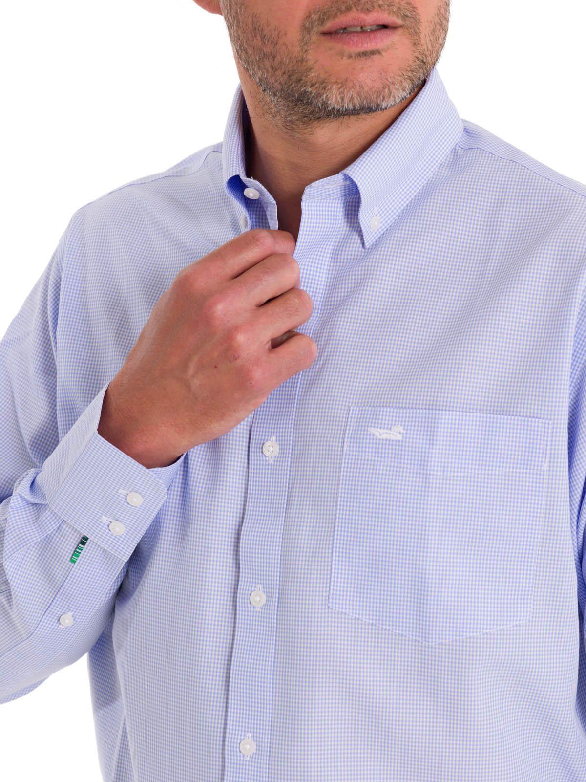 Camisa Cuello Button-Down Hombre WF Blanco-9