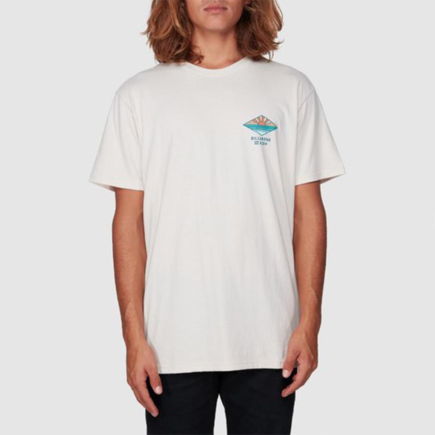 Polera M/C  A Frame Crema Hombre-0