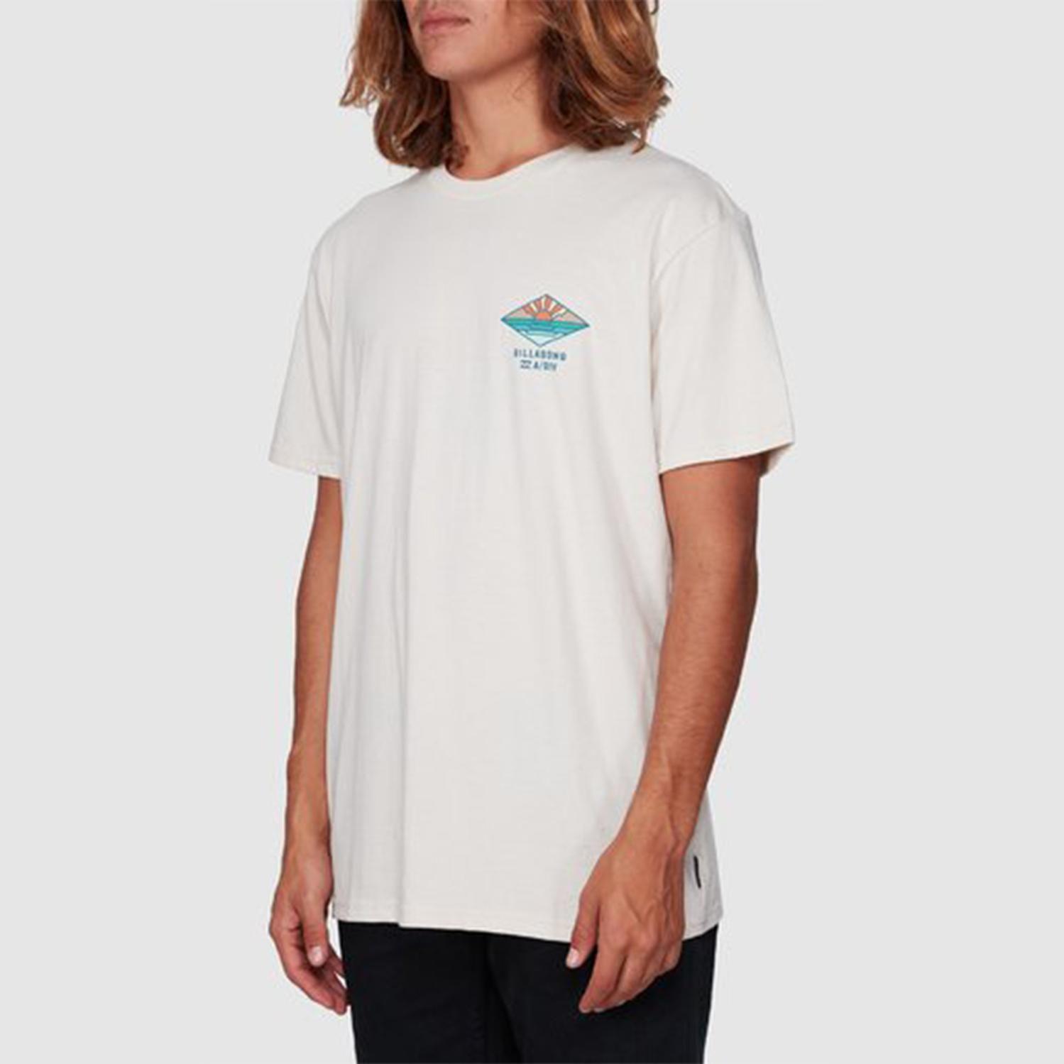 Polera M/C  A Frame Crema Hombre-1