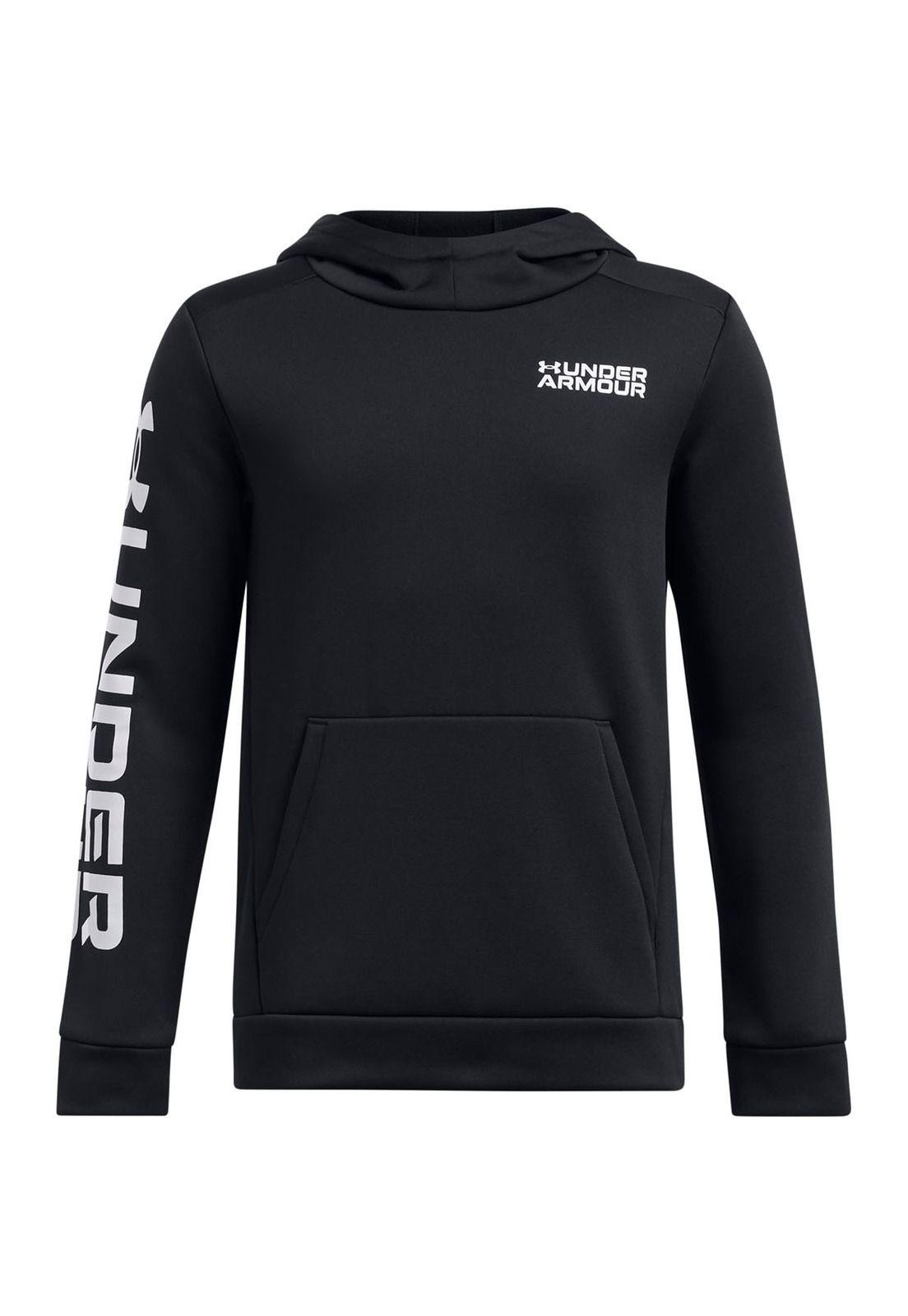 Polerón Armor Fleece® Wordmark niño Negro-0