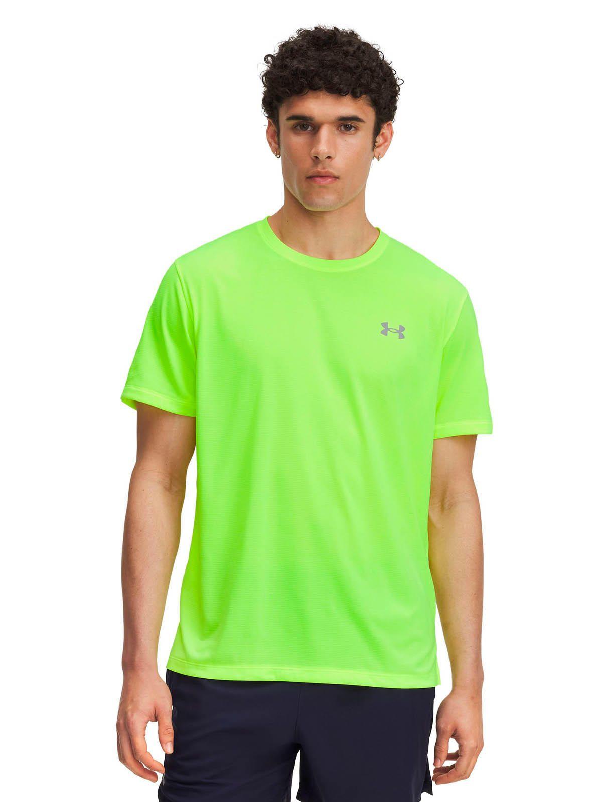 Polera Manga Corta Running  Hombre Launch Amarillo 
-3