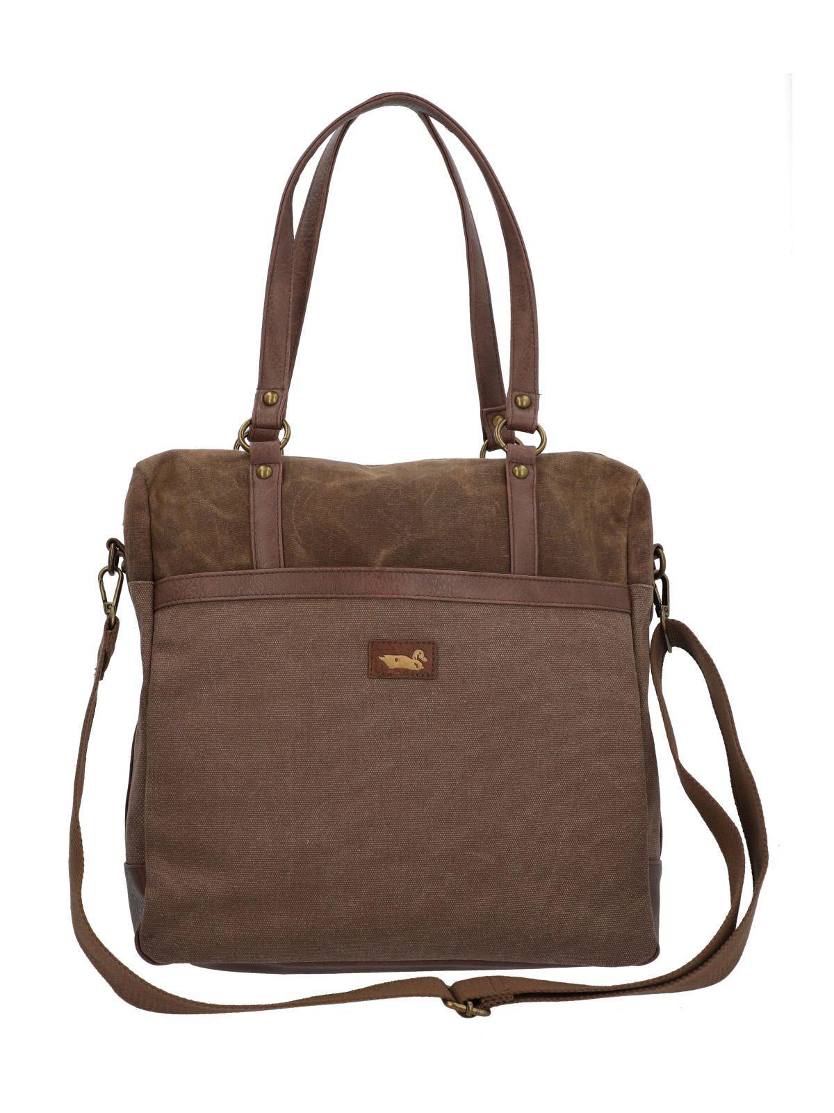 Cartera Textil Mujer Atzi Bag Café-2