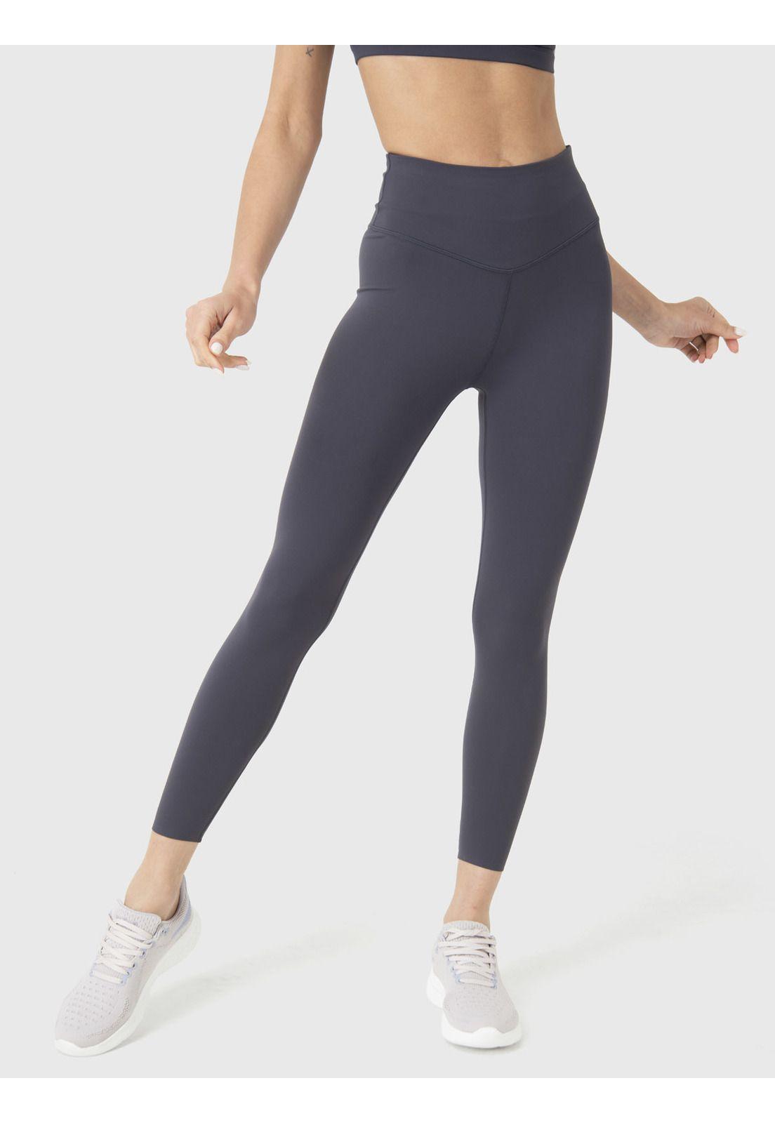 Calza tiro alto Mujer Hr Ankle Emma Gris Oscuro -0