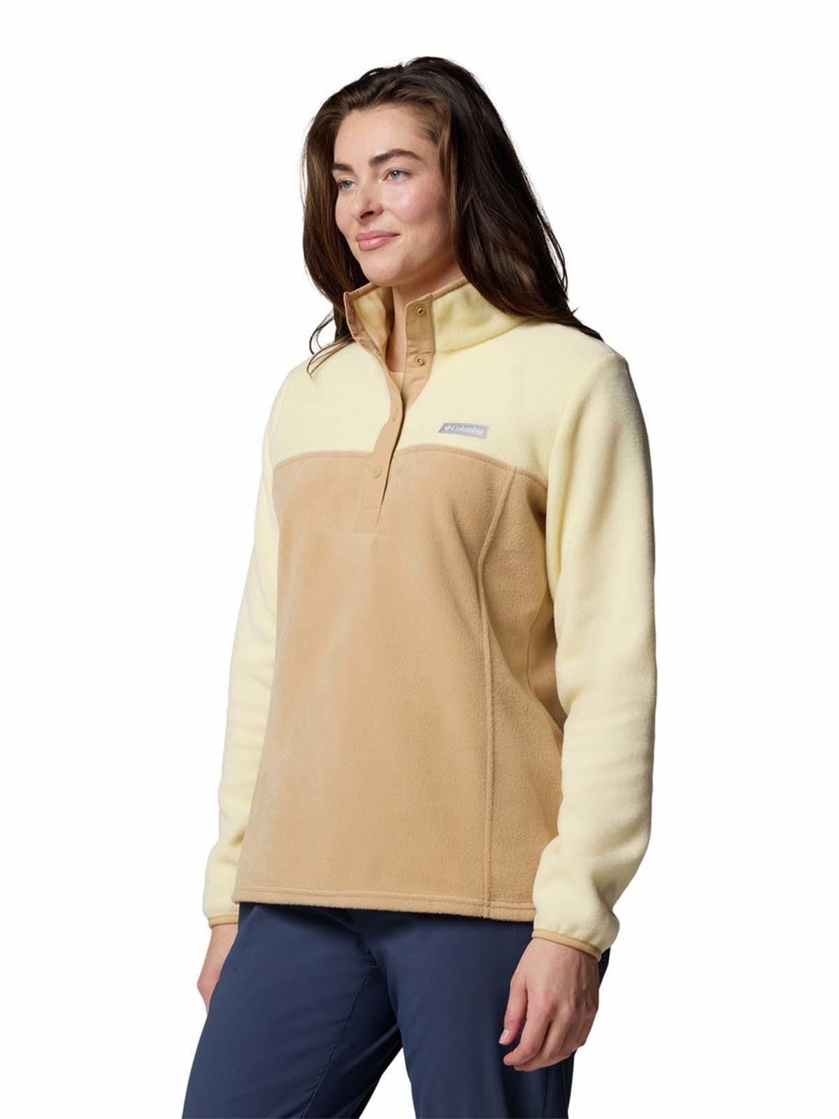 Polar Mujer Benton Springs Half Snap Beige-1