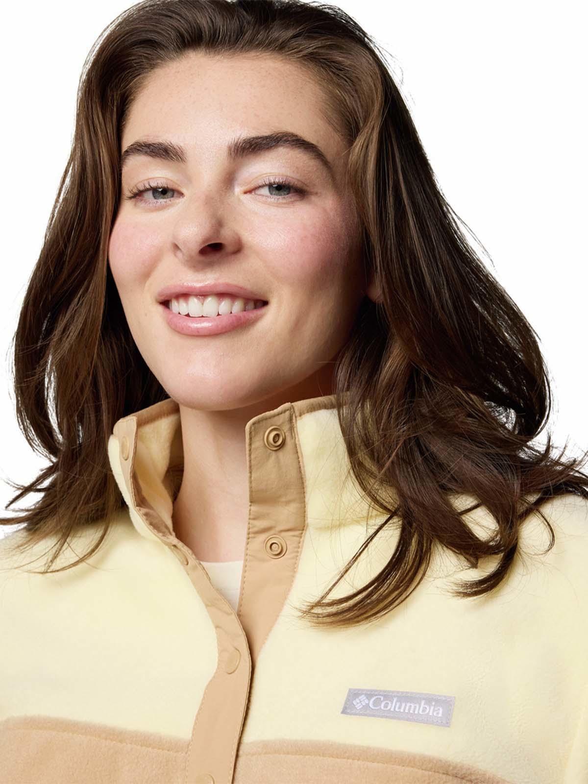 Polar Mujer Benton Springs Half Snap Beige-3