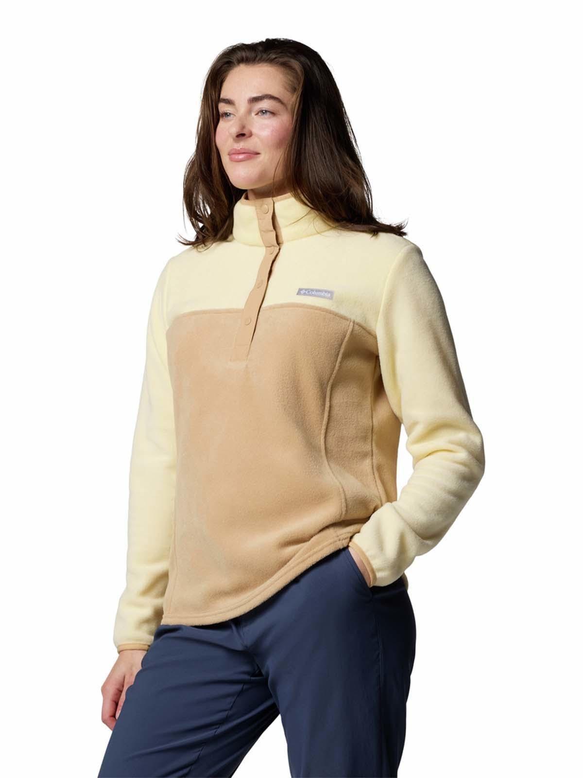 Polar Mujer Benton Springs Half Snap Beige-4