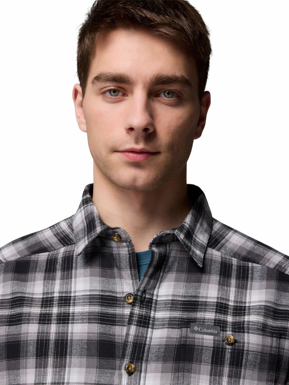 Camisa ML Hombre Cornell Woods Negro-4