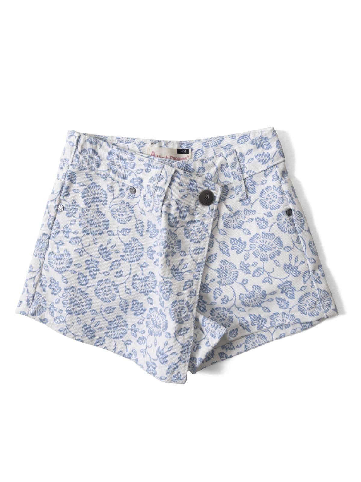 Falda/Short Niña Lemon Azul Claro-0