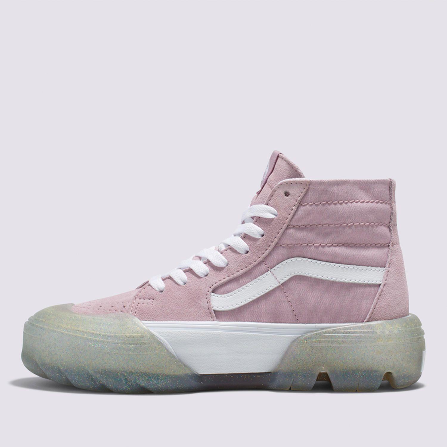 Zapatilla Con Caña Ua Sk8-Hi Tapered Lila Unisex-3