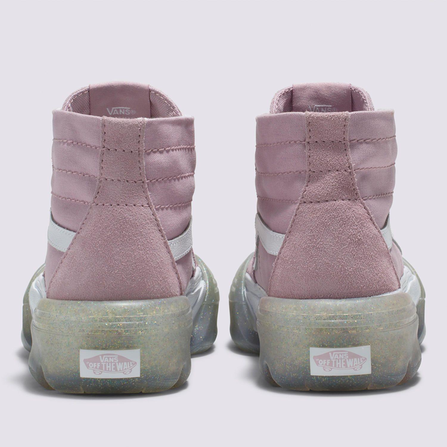 Zapatilla Con Caña Ua Sk8-Hi Tapered Lila Unisex-4