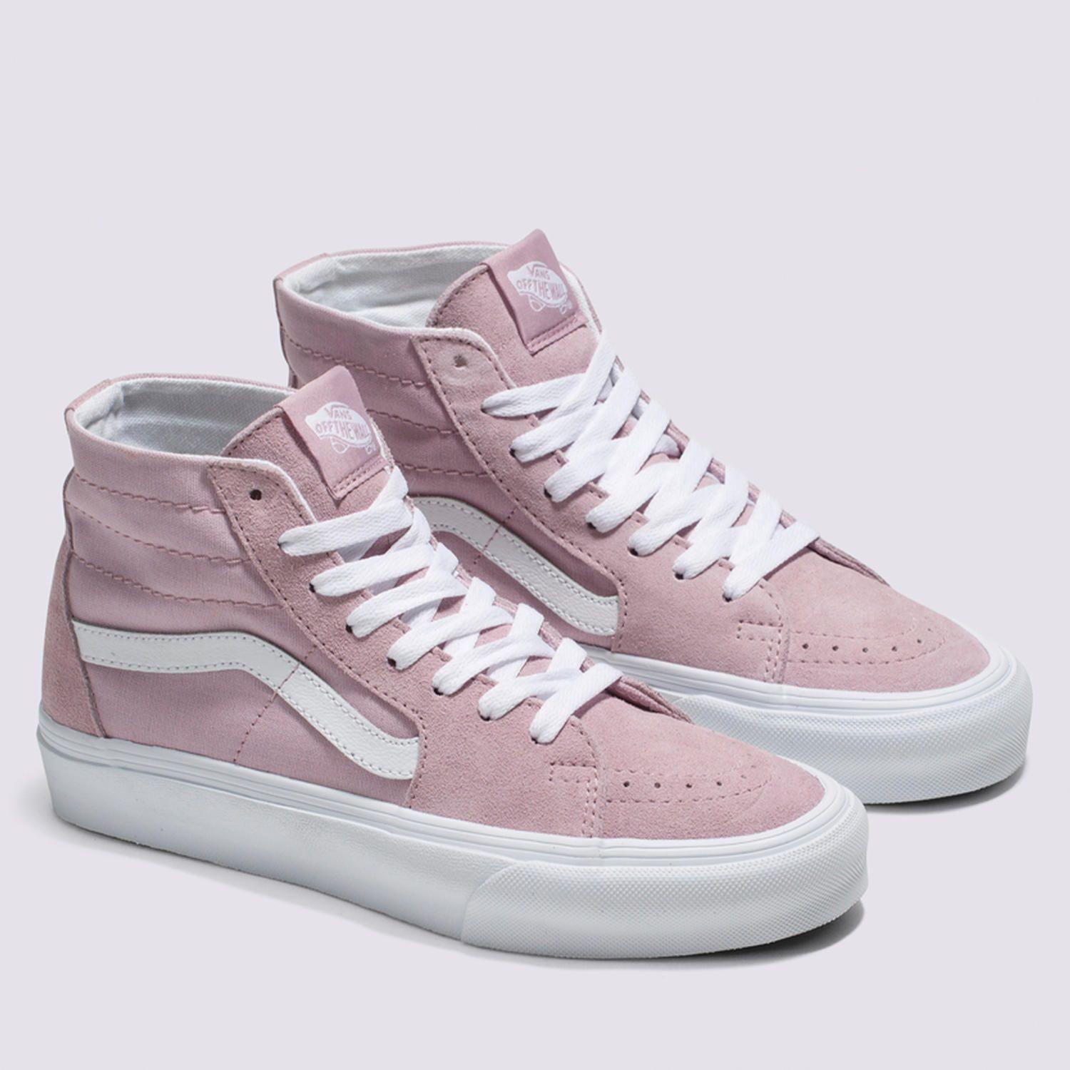 Zapatilla Con Caña Ua Sk8-Hi Tapered Lila Unisex-5
