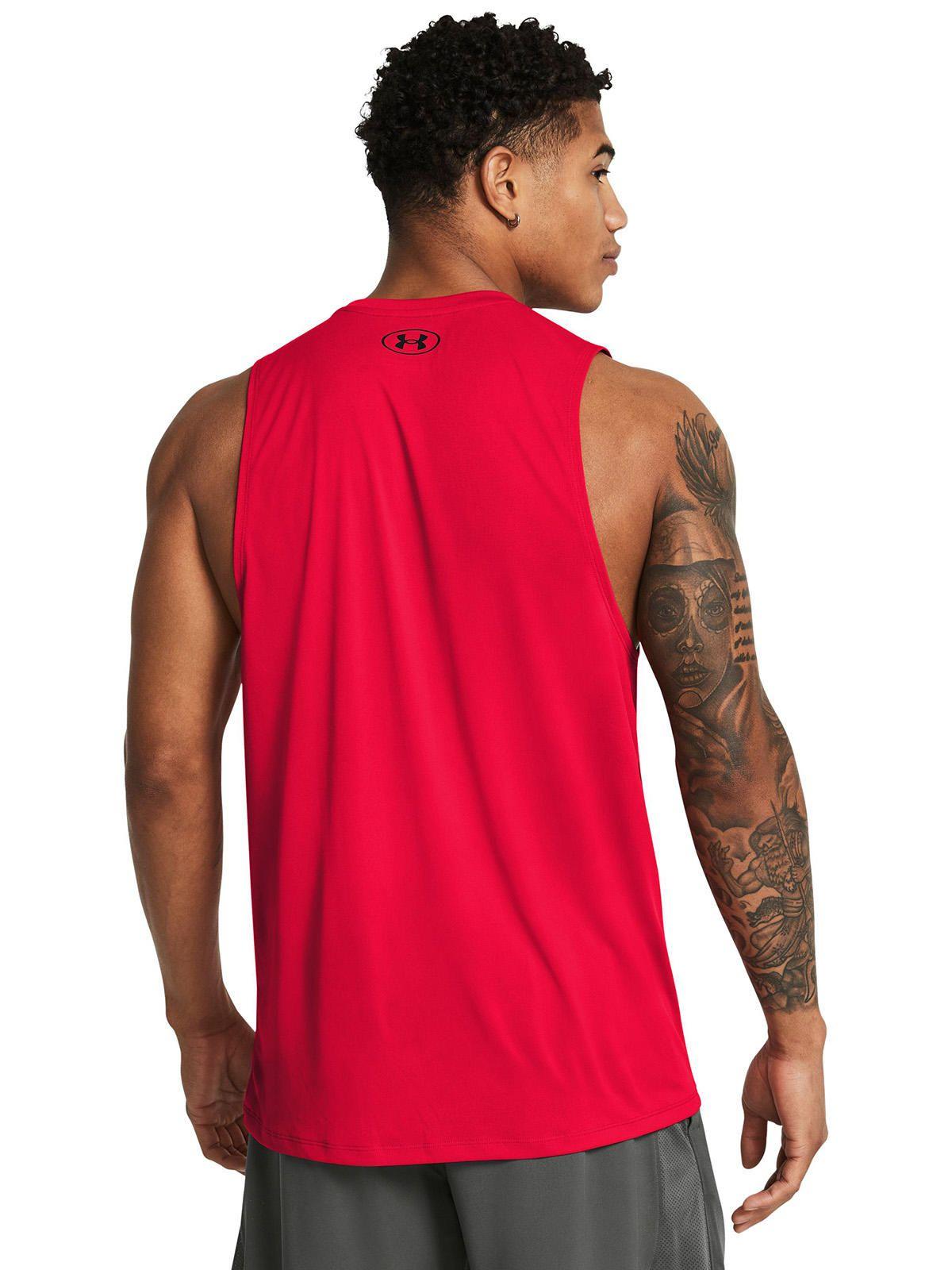 Polera S/M Hombre Tech Tanks Roja-4