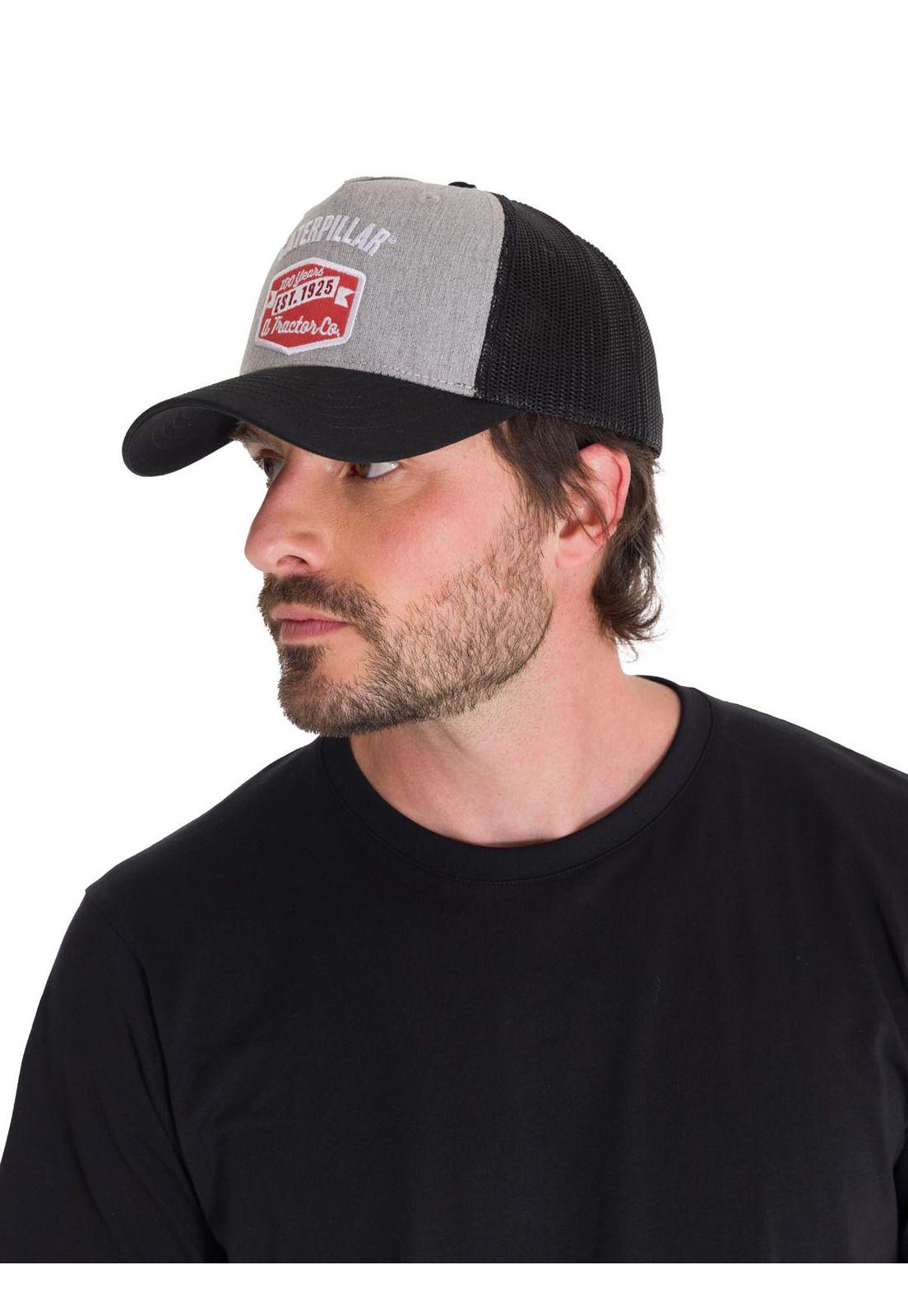 Jockey A Tractor Co 5-Panel Trucker Hombre Gris-1