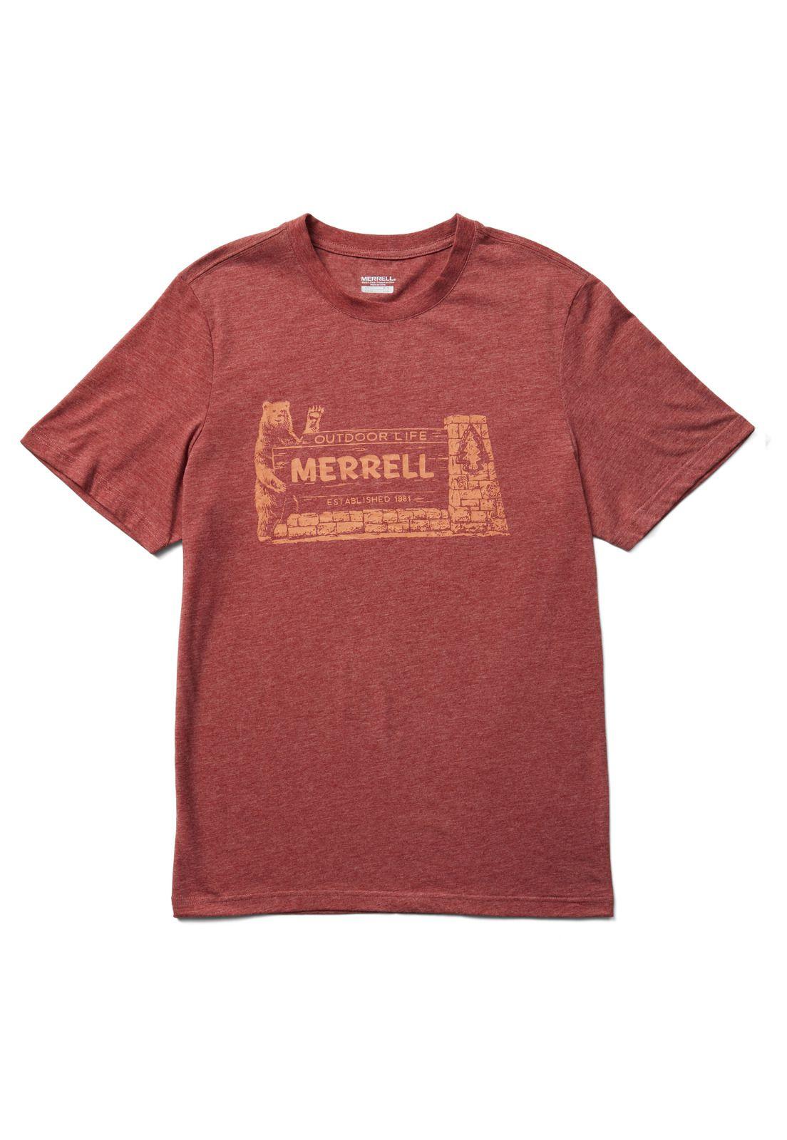 Polera Hombre Hello Bear Ss Tee Naranjo-0