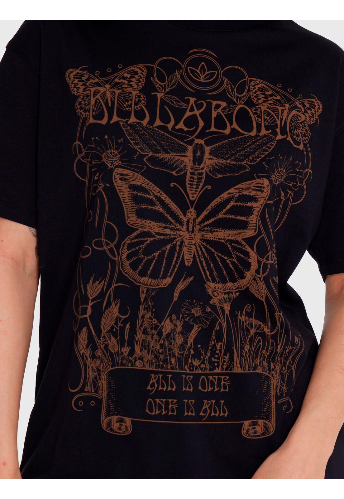 Polera Mujer Boyfriend Butterfly Negra-2