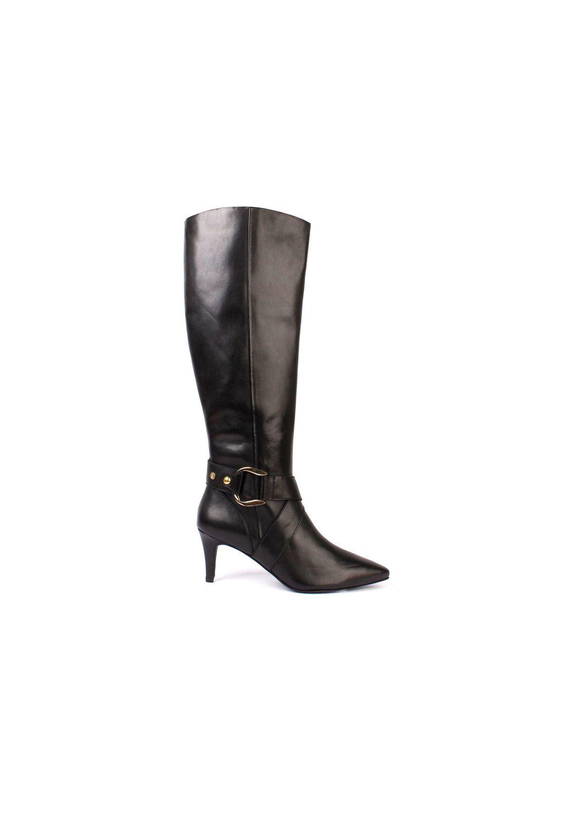 Bota Cuero Harriet Negro-2