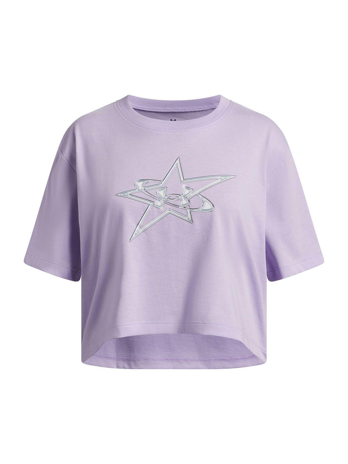 Polera M/C Niña G Logo Star Ss Morado-0