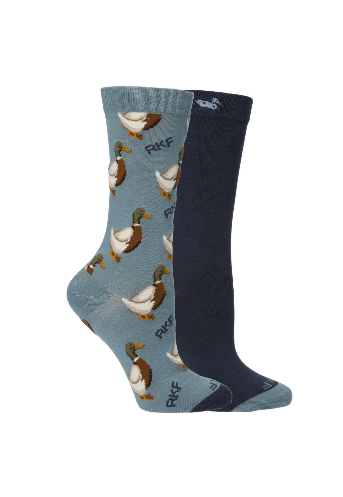 Pack Calcetín Bambú Mujer Reald Azul-0