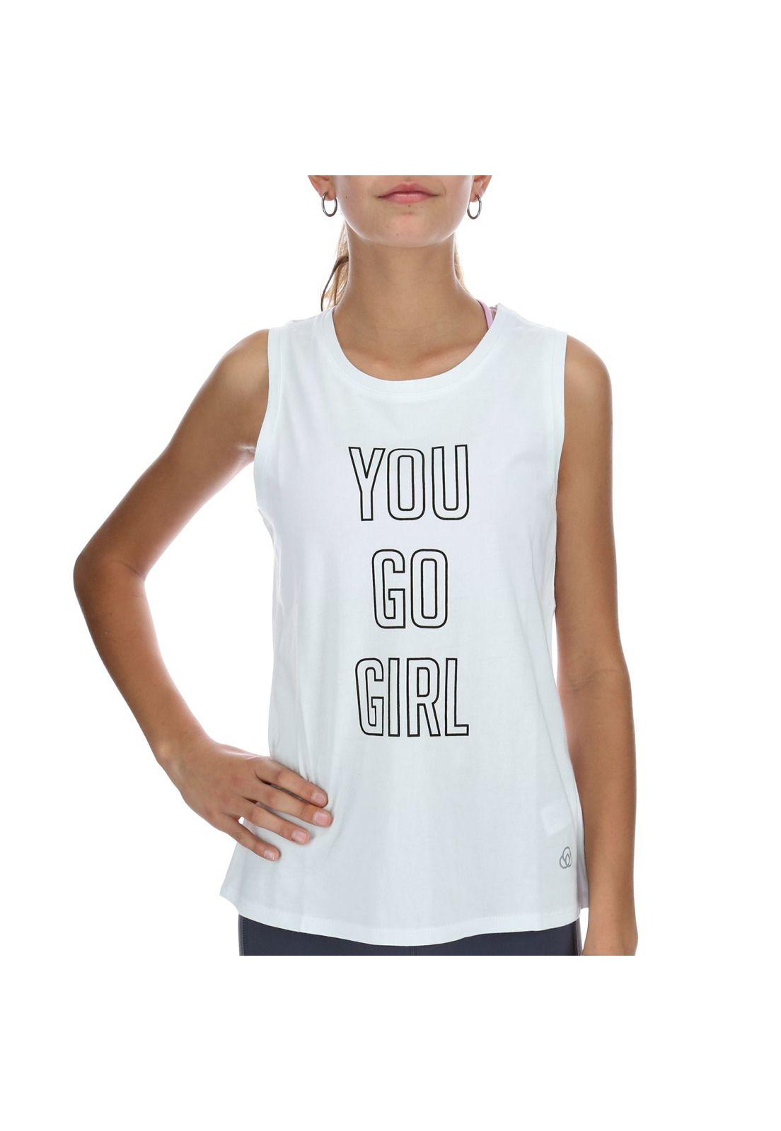 Polera S/M Print Tank Blanco-0