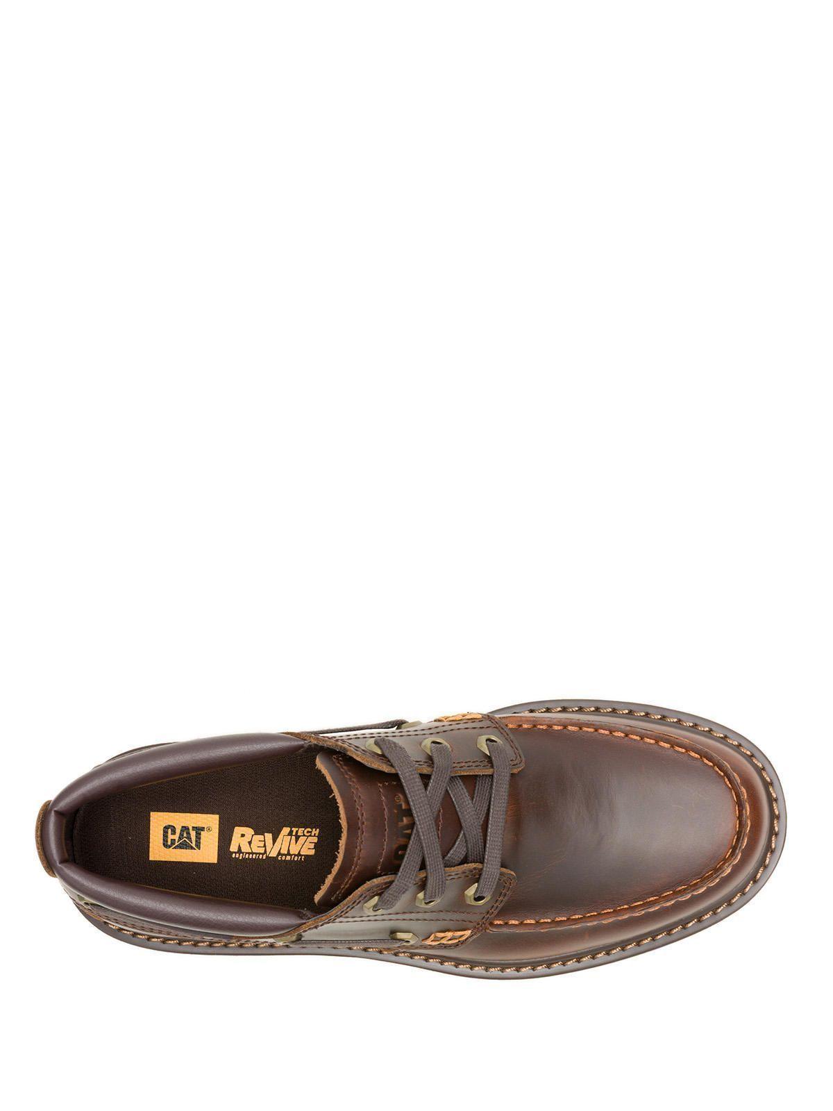 Zapato Cuero Hombre Colorado Boat Lo Café Oscuro-6